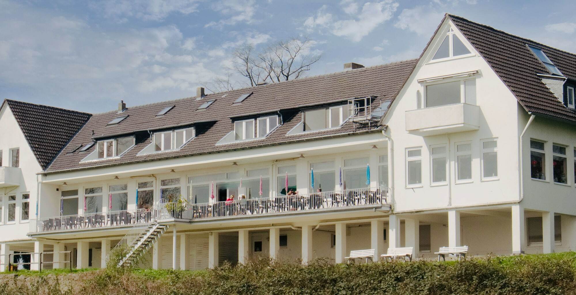 Hotel Faehrhaus Km734 Düsseldorf Dış mekan fotoğraf